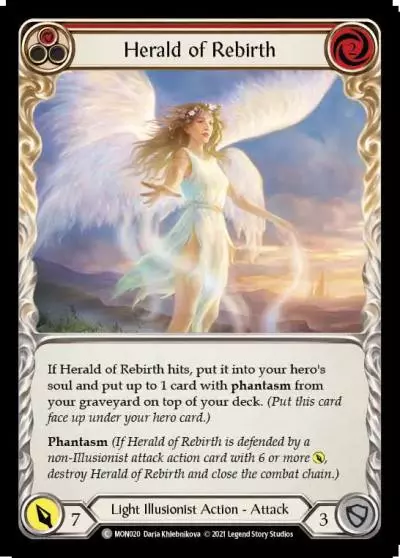Herald of Rebirth RED MON020 - Monarch - Flesh and blood card