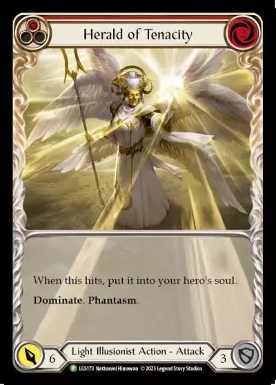 Herald of Tenacity RED LGS173-RF - Skirmish - Season 7 - Flesh and blood card