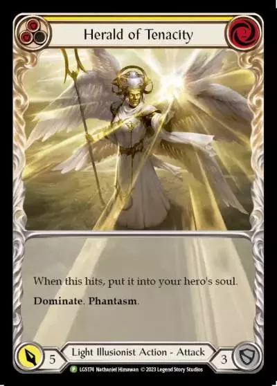 Herald of Tenacity YELLOW LGS174-RF - Skirmish - Season 7 - Flesh and blood card
