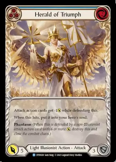Herald of Triumph BLUE DTD028 - Dusk till Dawn - Flesh and blood card
