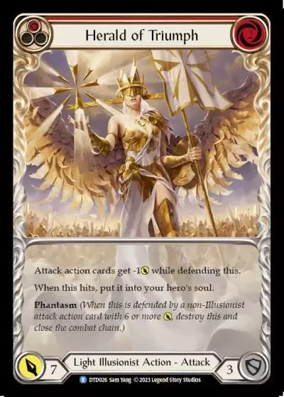 Herald of Triumph RED DTD026 - Dusk till Dawn - Flesh and blood card