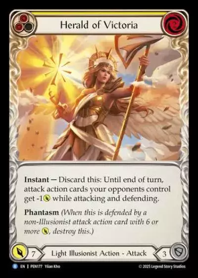 Herald of Victoria PEN177 - Compendium of Rathe - Flesh and blood card