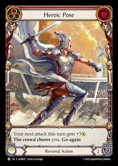 Heroic Pose GEM091 - GEM - Pack 3 - Flesh and blood card
