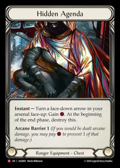 Hidden Agenda AAZ005-RF - Armory Deck - Azalea, Ace in the Hole - Flesh and blood card