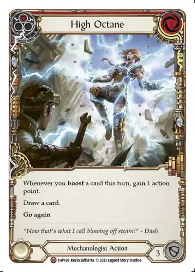 High Octane RED 1HP188 - History Pack 1 - Flesh and blood card