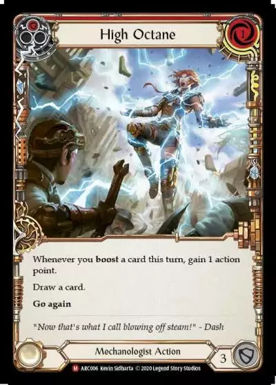 High Octane RED U-ARC006-RF - Arcane Rising - Unlimited - Flesh and blood card