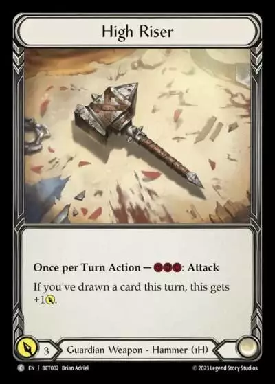High Riser BET002 - Betsy - Heavy Hitters Blitz Deck - Flesh and blood card