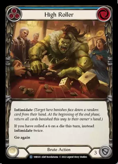 High Roller BLUE 1HR025 - Rhinar - Blitz Deck - Flesh and blood card