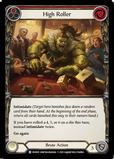 High Roller RED EVR005 - Everfest - Flesh and blood card