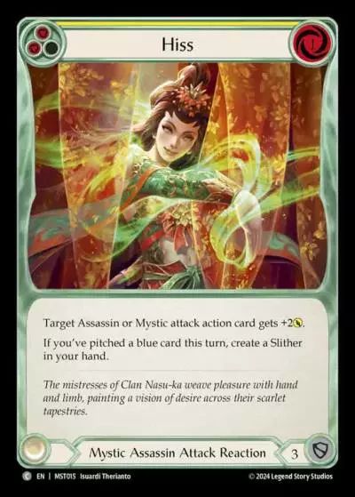 Hiss YELLOW MST015 - Part the Mistveil - Flesh and blood card