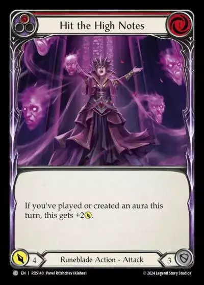 Hit the High Notes RED ROS140 - Rosetta - Flesh and blood card