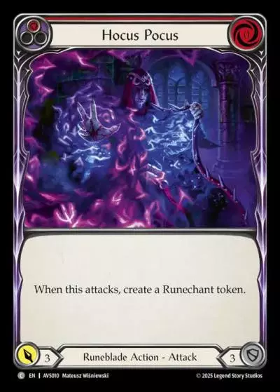 Hocus Pocus RED AVS010 - Armory Deck Legends - Viserai, Rune Blood - Flesh and blood card