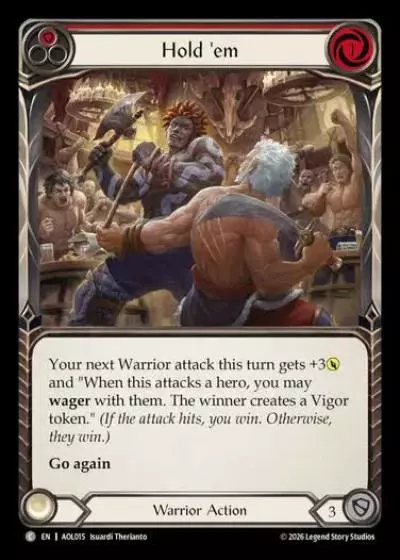 Hold 'em AOL015 - Armory Deck - Olympia, Prized Fighter - Flesh and blood card