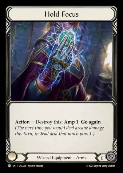 Hold Focus OSC005 - Rosetta Blitz Deck - Oscilio - Flesh and blood card