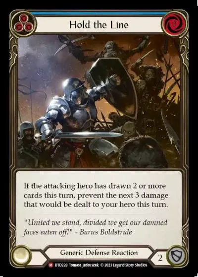 Hold the Line BLUE DTD228 - Dusk till Dawn - Flesh and blood card