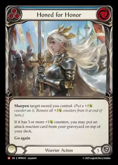 Honed for Honor MPW031 - Mastery Pack Warrior - Flesh and blood card