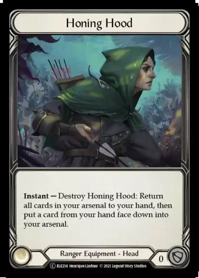 Honing Hood U-ELE214-RF - Tales of Aria - Unlimited - Flesh and blood card
