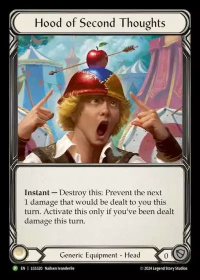 Hood of Second Thoughts LGS320-RF - Pre-release - Rosetta - Flesh and blood card