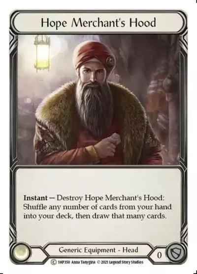 Hope Merchant's Hood 1HP350 - History Pack 1 - Flesh and blood card