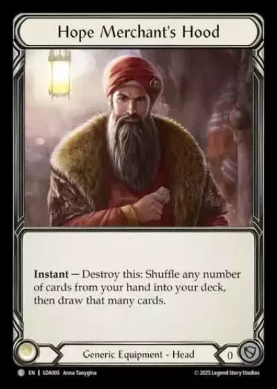 Hope Merchant's Hood SDA005 - Silver Age Chapter 1 - Dash - Flesh and blood card