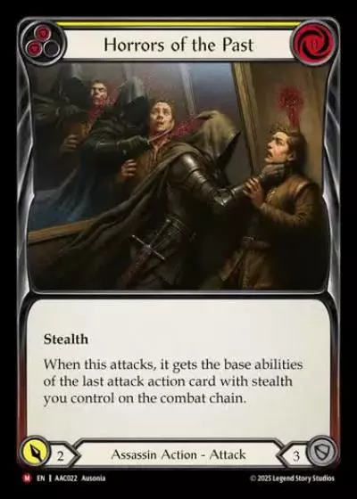 Horrors of the Past AAC022 - Armory Deck - Arakni, 5L!p3d 7hRu 7h3 cR4X - Flesh and blood card