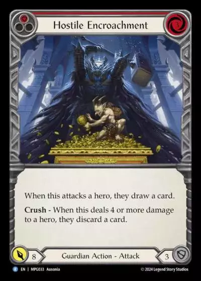 Hostile Encroachment RED MPG033 - Mastery Pack Guardian - Flesh and blood card