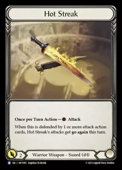 Hot Streak HVY095 - Heavy Hitters - Flesh and blood card
