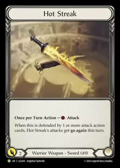 Hot Streak LGS241-RF - Buy-a-Box - Heavy Hitters - Flesh and blood card