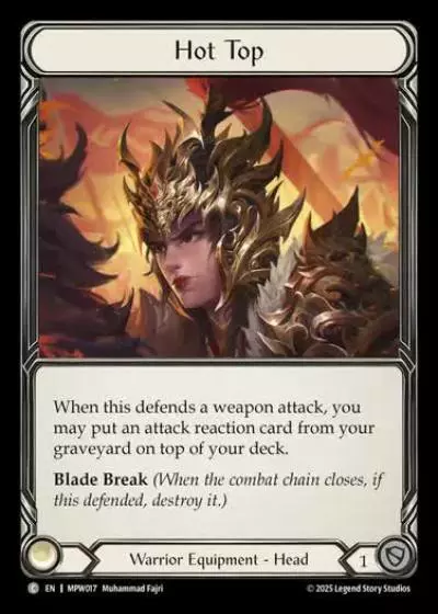 Hot Top MPW017 - Mastery Pack Warrior - Flesh and blood card