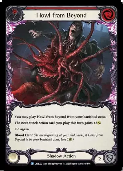 Howl from Beyond RED CHN022 - Chane - Blitz Deck - Flesh and blood card