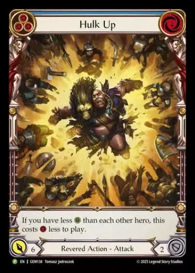 Hulk Up GEM138 - GEM - Pack 4 - Flesh and blood card