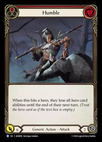 Humble RED AKO009 - Armory Deck - Kayo, Armed and Dangerous - Flesh and blood card