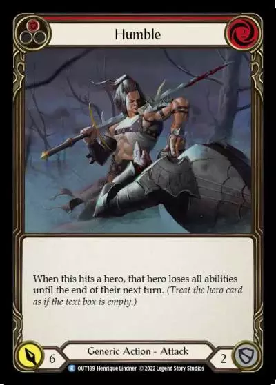 Humble RED OUT189 - Outsiders - Flesh and blood card