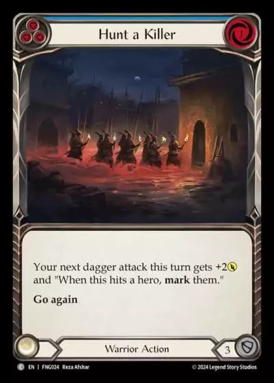 Hunt a Killer BLUE FNG024 - The Hunted Blitz Deck - Fang - Flesh and blood card