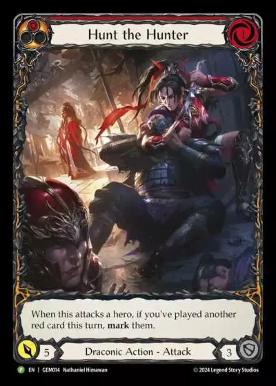 Hunt the Hunter RED GEM014 - GEM - Pack 1 - Flesh and blood card
