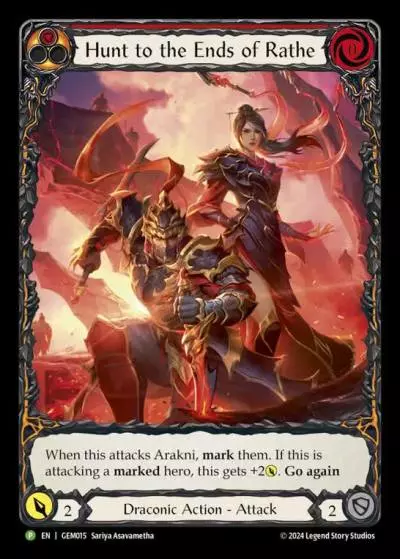 Hunt to the Ends of Rathe RED GEM015 - GEM - Pack 1 - Flesh and blood card