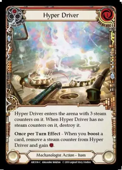 Hyper Driver RED ARC036 - Arcane Rising - Flesh and blood card
