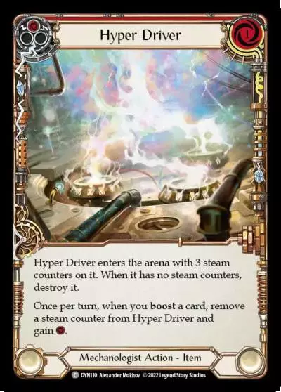 Hyper Driver RED DYN110 - Dynasty - Flesh and blood card