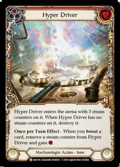 Hyper Driver RED U-ARC036-RF - Arcane Rising - Unlimited - Flesh and blood card