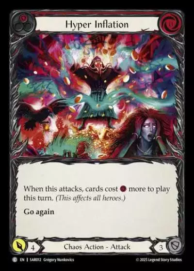 Hyper Inflation SAR012 - Silver Age Chapter 2 - Arakni, Web of Deceit - Flesh and blood card