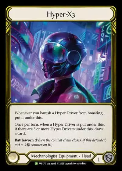 Hyper-X3 FAB170-GF - Premier Organized Play - Bright Lights - Flesh and blood card