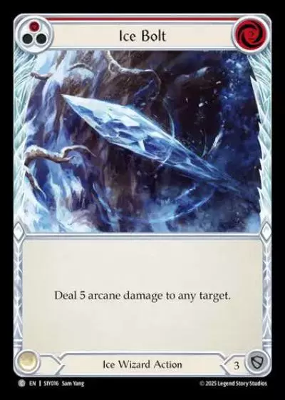 Ice Bolt SIY016 - Silver Age Chapter 1 - Iyslander - Flesh and blood card