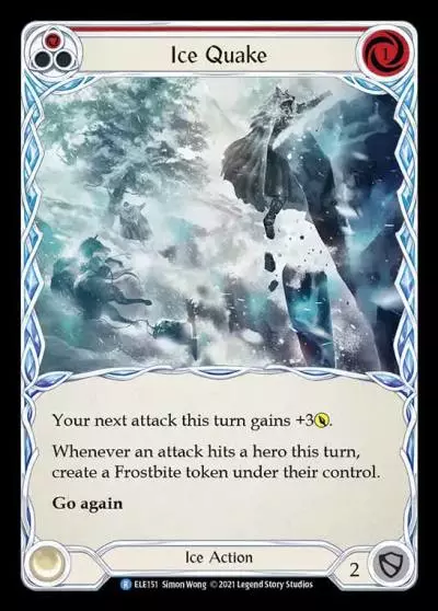 Ice Quake RED ELE151 - Tales of Aria - Flesh and blood card