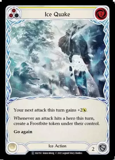 Ice Quake YELLOW U-ELE152-RF - Tales of Aria - Unlimited - Flesh and blood card