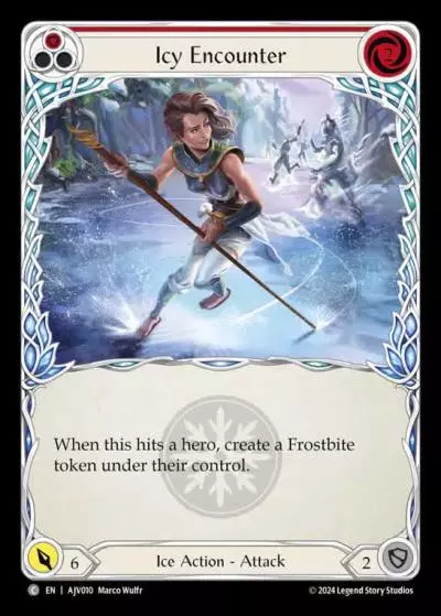 Icy Encounter RED AJV010 - Armory Deck Origins - Jarl Vetreiði - Flesh and blood card