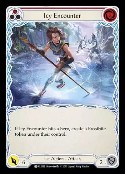 Icy Encounter RED ELE157 - Tales of Aria - Flesh and blood card
