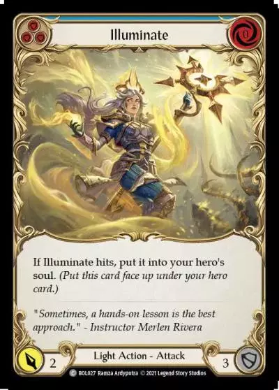 Illuminate BLUE BOL027 - Boltyn - Blitz Deck - Flesh and blood card
