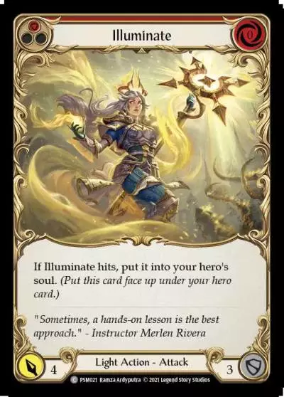 Illuminate RED PSM021 - Prism - Blitz Deck - Flesh and blood card