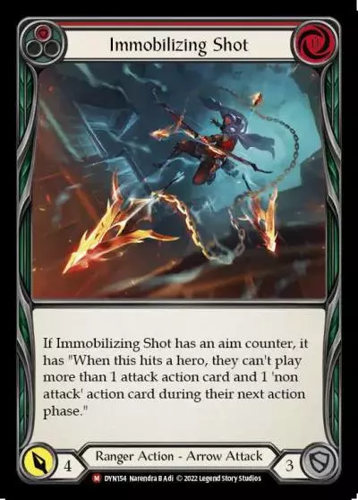 Immobilizing Shot RED DYN154 - Dynasty - Flesh and blood card