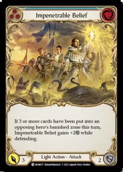 Impenetrable Belief BLUE MON077 - Monarch - Flesh and blood card